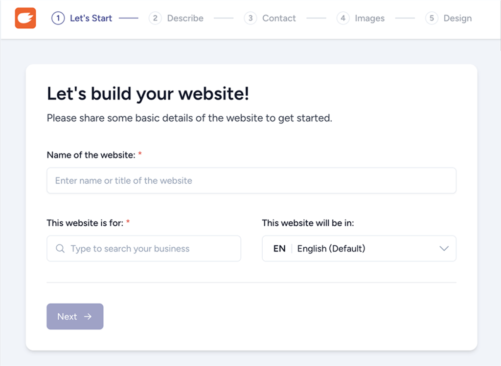 AI Webiste Builder